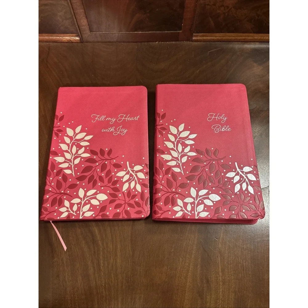Zondervan NIV Holy Bible w/‎ Fill my Heart with Joy Journal Notepad-Leathersoft
